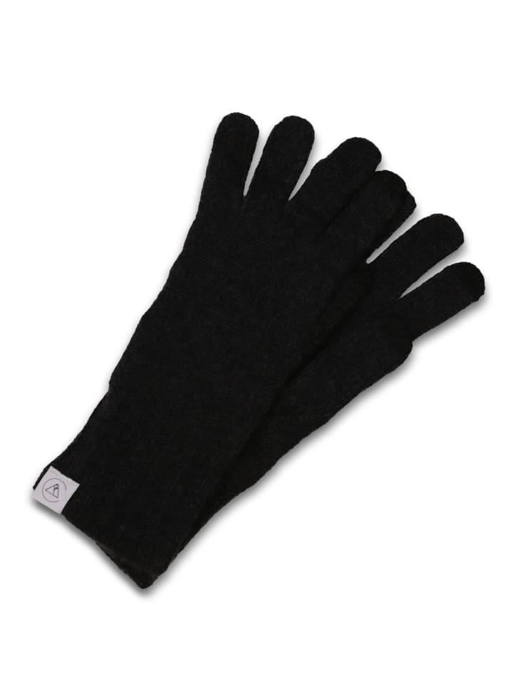 

CASH-MERE.CH Органические перчатки темно-антрацитового цвета