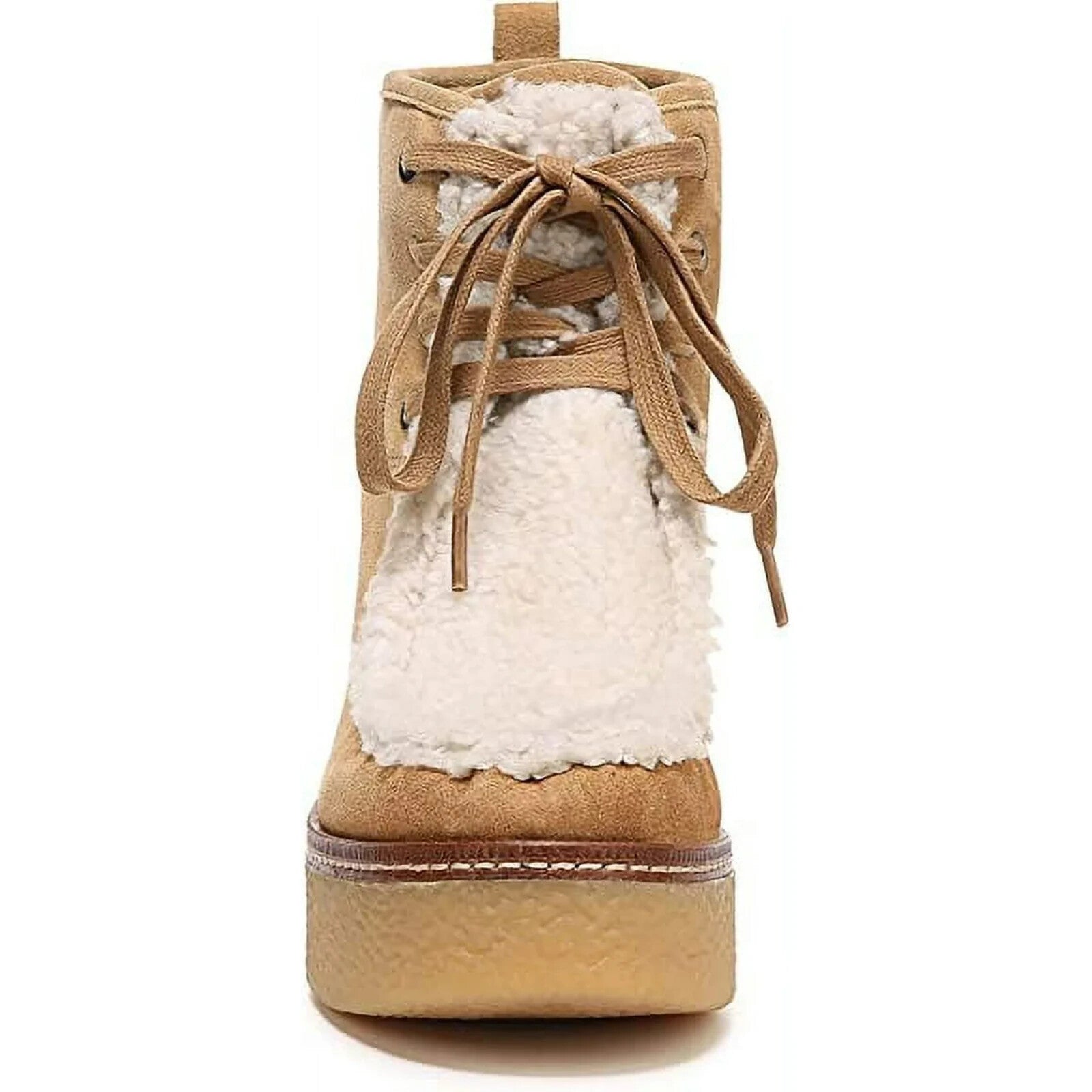 Sam Edelman Shaw Женские коричневые кожаные ботинки на платформе с квадратным каблуком — фото 4