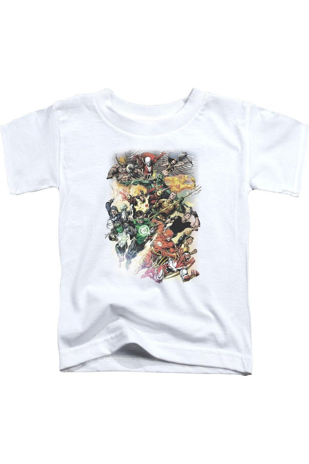 

Футболка с коротким рукавом для малышей Justice League of America Brightest Day #0 Gildan, белый