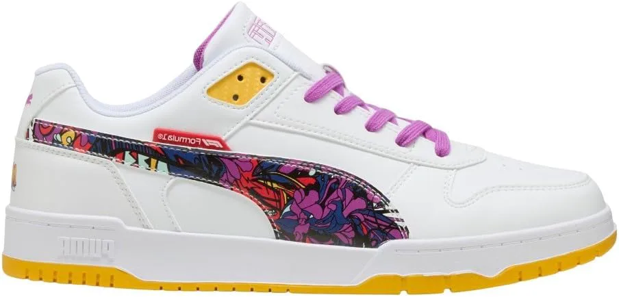 Кроссовки PUMA мужские F1 Rbd Game Low Mexico с цветочным принтом и шнуровкой, повседневные - белые, белый