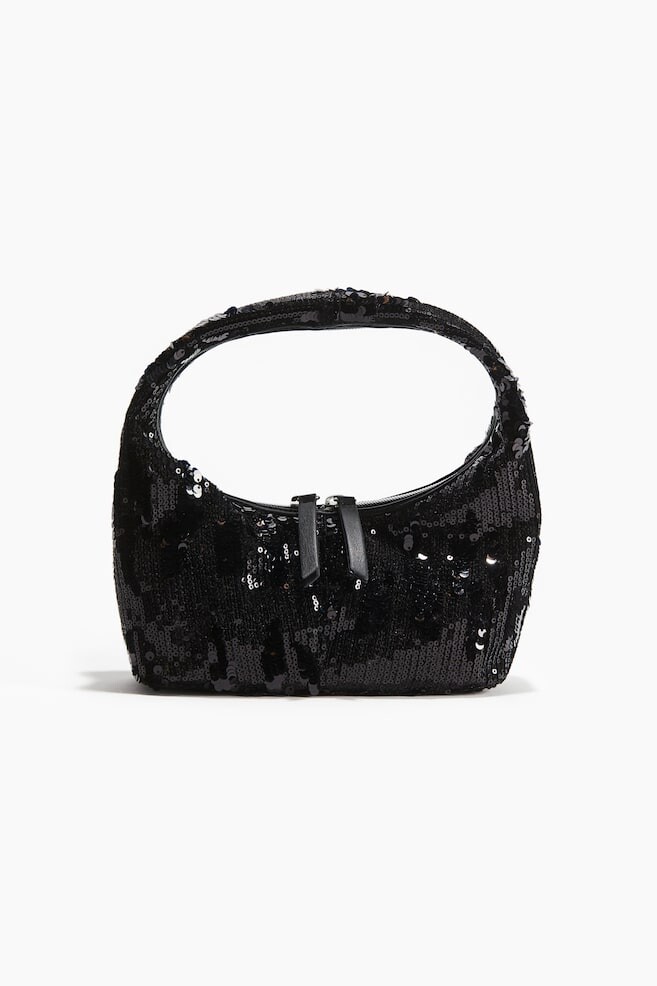 

Сумочка с блестками H&M, черный