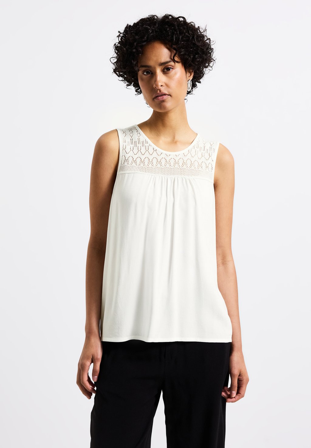 

Топ MIT AJOURDETAILS - Blouse Street One, кремовый