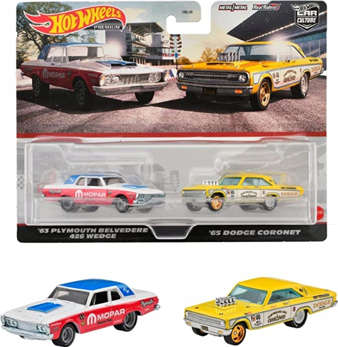 

Набор Hot Wheels Premium 2 Pack PLYMOUTH / DODGE CORNET Mattel