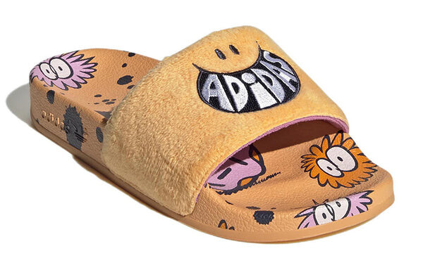 Кроссовки adilette slide x kevin lyons Adidas, оранжевый — фото 3