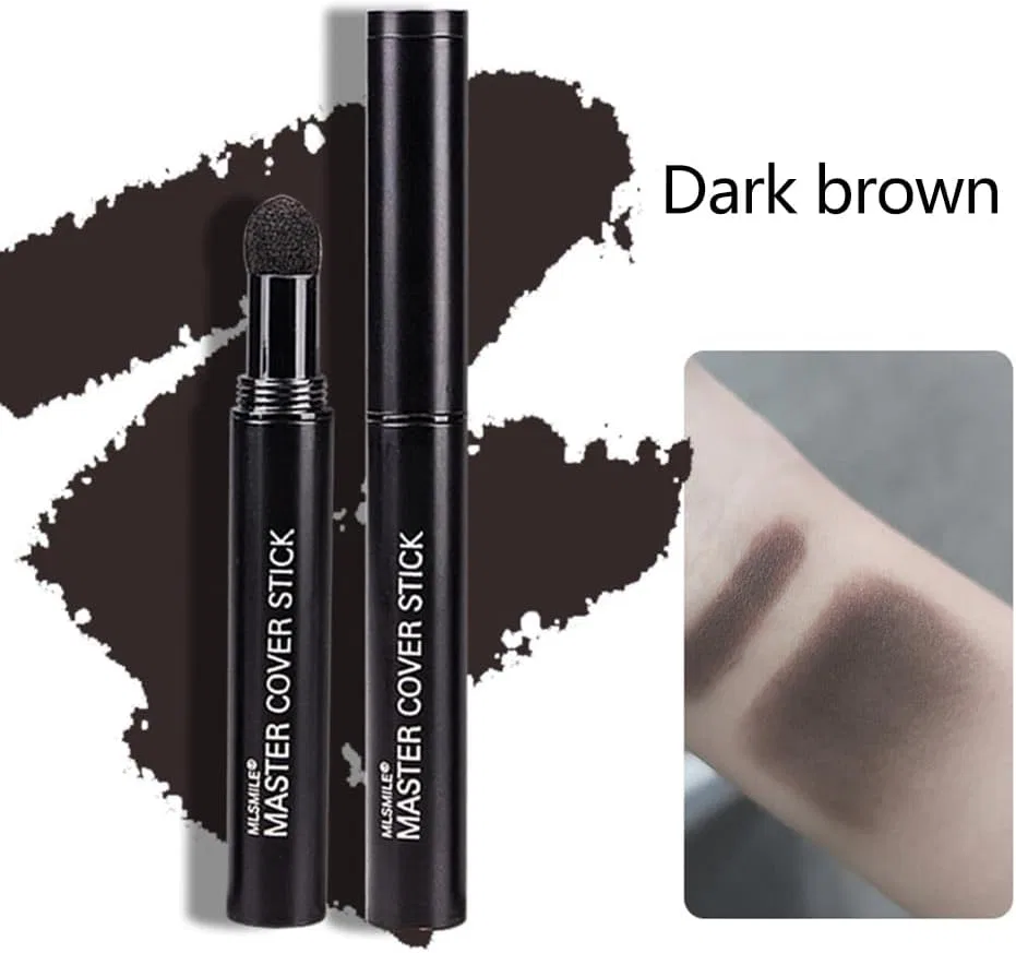 Пудра для волос Hairline Powder Stick, матовая, черно-коричневая — фото 2