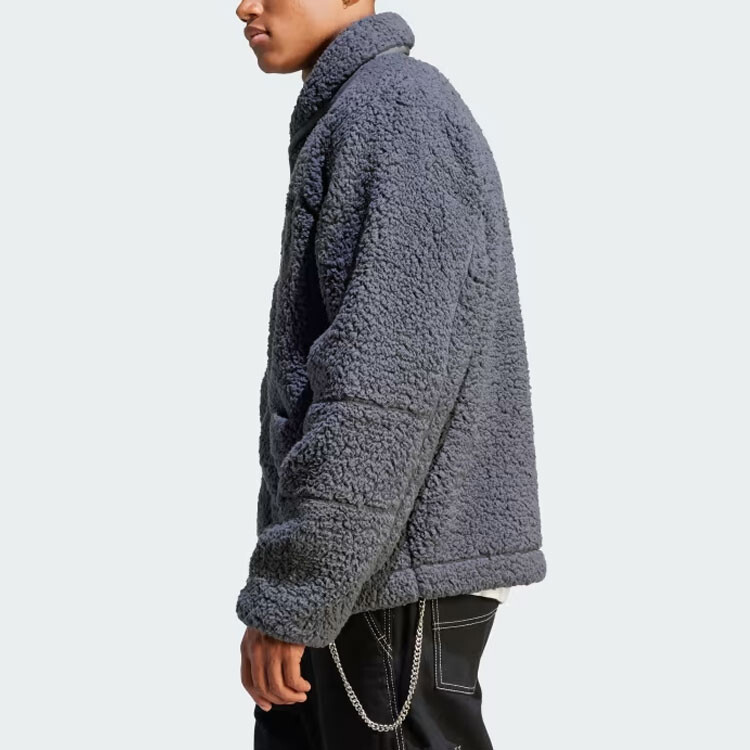 Куртка мужская флисовая Adventure Polar серая Adidas Originals, серый — фото 4