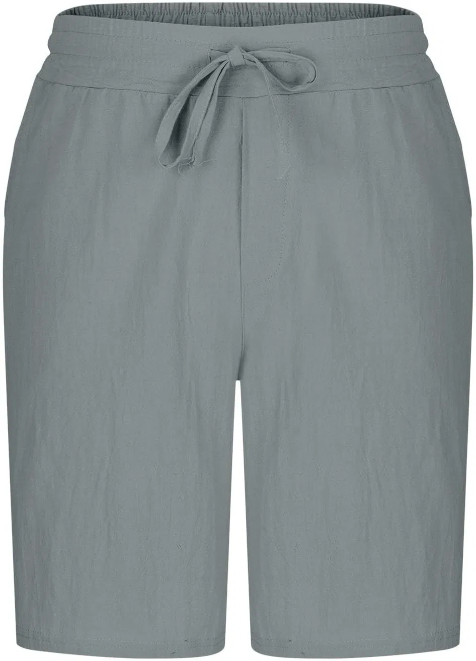 Шорты для активного отдыха мужские Cotton Linen, серый — фото 3