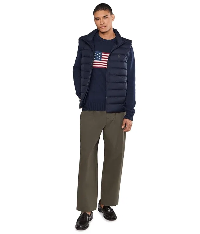 Свитер с флагом The Iconic Flag Sweater Polo Ralph Lauren, Hudson Norfolk Blue — фото 2
