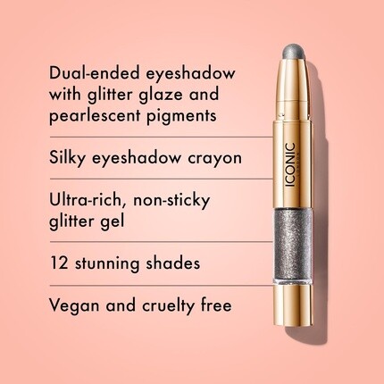 Двусторонние тени-карандаш Glaze Crayon для создания сверкающего влажного эффекта Iconic London — фото 2