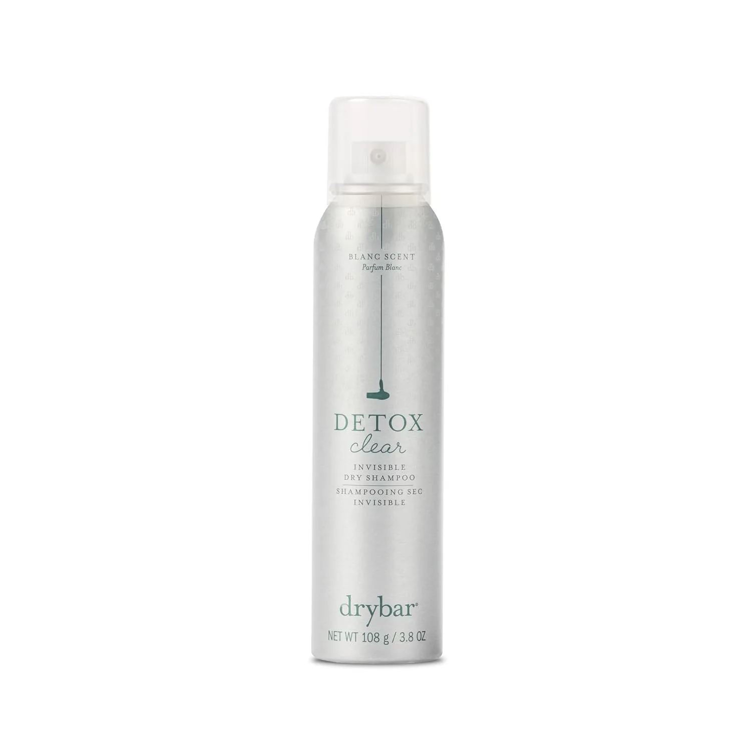 Drybar Detox Clear Invisible Dry Shampoo-спрей, поглощает легкие загрязнения, оставляет волосы чистыми и свежими с мягким финишем, для всех типов волос, аромат Blanc, 3,8 унции