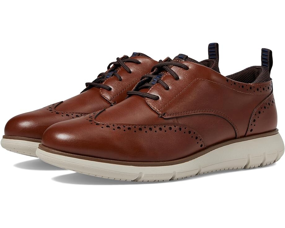 

Кроссовки Nunn Bush Stance Wing Tip Oxford, цвет Cognac, Коричневый, Кроссовки Nunn Bush Stance Wing Tip Oxford, цвет Cognac