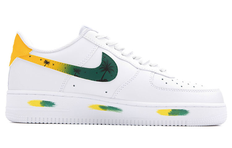 

Кроссовки Nike Air Force 1 Skateboard Shoes Men Low-Top White Yellow/Green Black