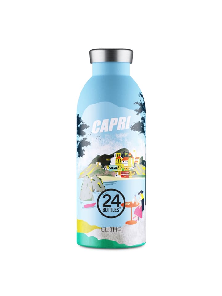 

24Bottles Бутылка для напитков Clima объемом 500 мл, цвет «панорама синий»