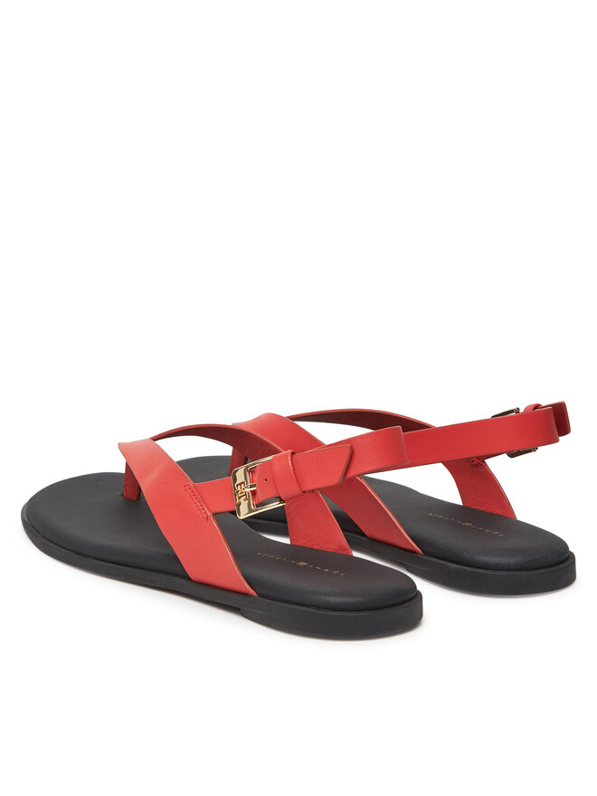 Сандалии Color Block Thong Flat Sandal FW0FW08883 Tommy Hilfiger, оранжевый — фото 3
