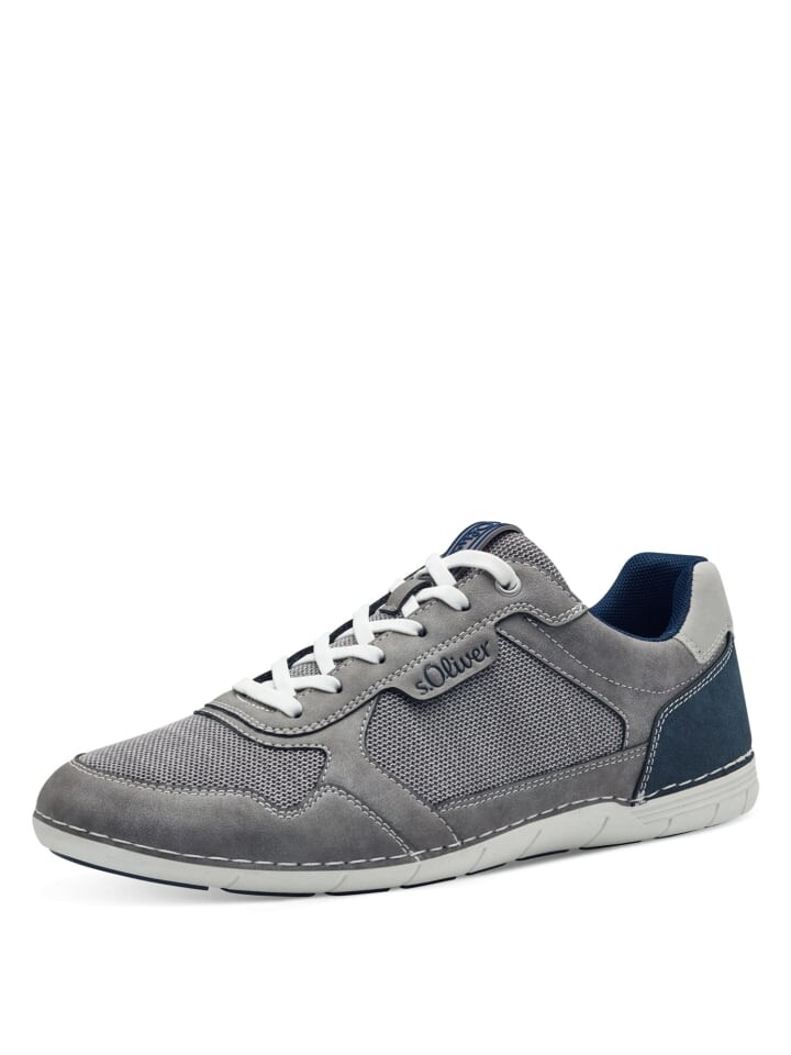 

Кроссовки на шнуровке S. Oliver Sportliche Schnürschuhe, серый