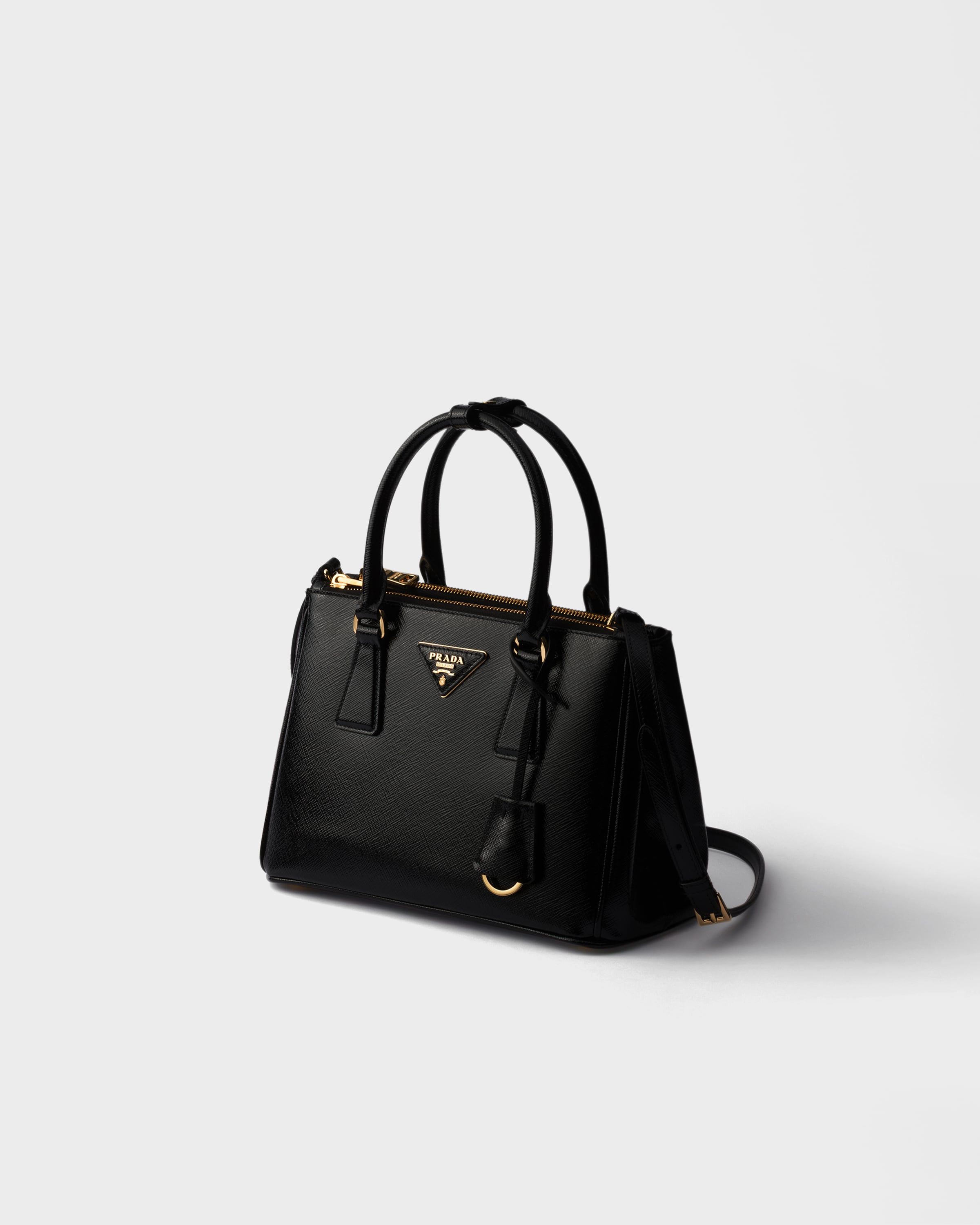 Сумка Prada Galleria из мелкой лакированной сафьяновой кожи Prada, черный — фото 3