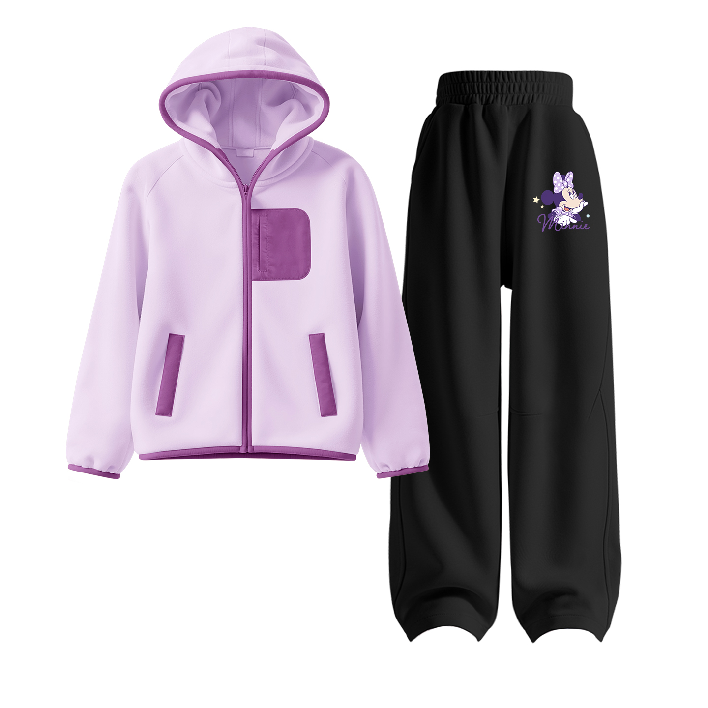 

Детская повседневная спортивная одежда Disney, фиолетовый