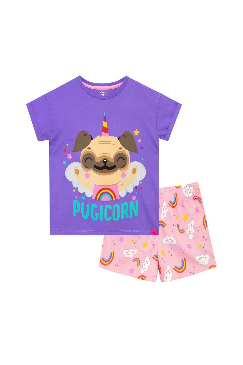 

Короткая пижама Rainbow Pugicorn Harry Bear, фиолетовый
