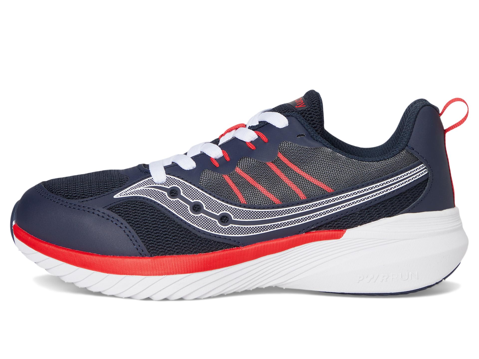 Кроссовки Saucony Kids Endorphin KDZ 2.0, цвет Navy/Red — фото 4