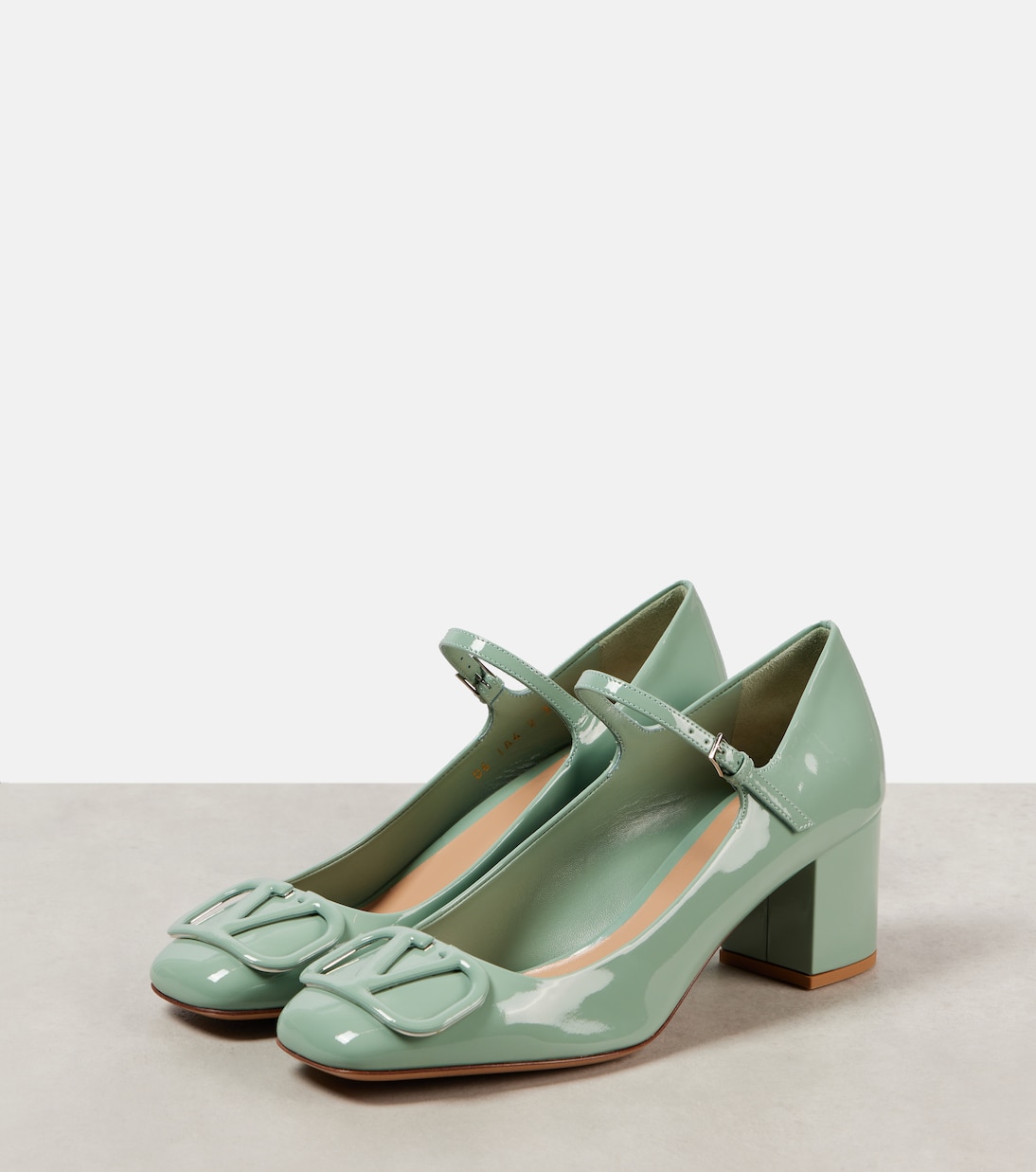 Лакированные туфли VLogo Signature 60 Valentino Garavani, Morning Dew — фото 4