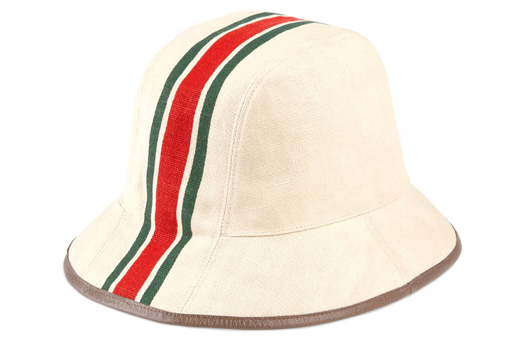 GUCCI Унисекс белая шляпа-ведро из уличной коллекции — фото 3