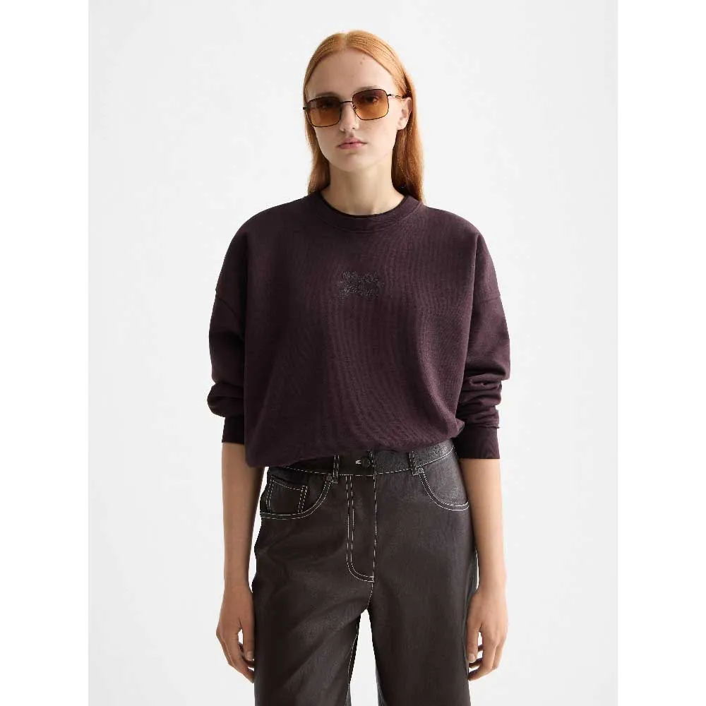 

Толстовка Scotch & Soda Garment Dye Logo Oversized, фиолетовый