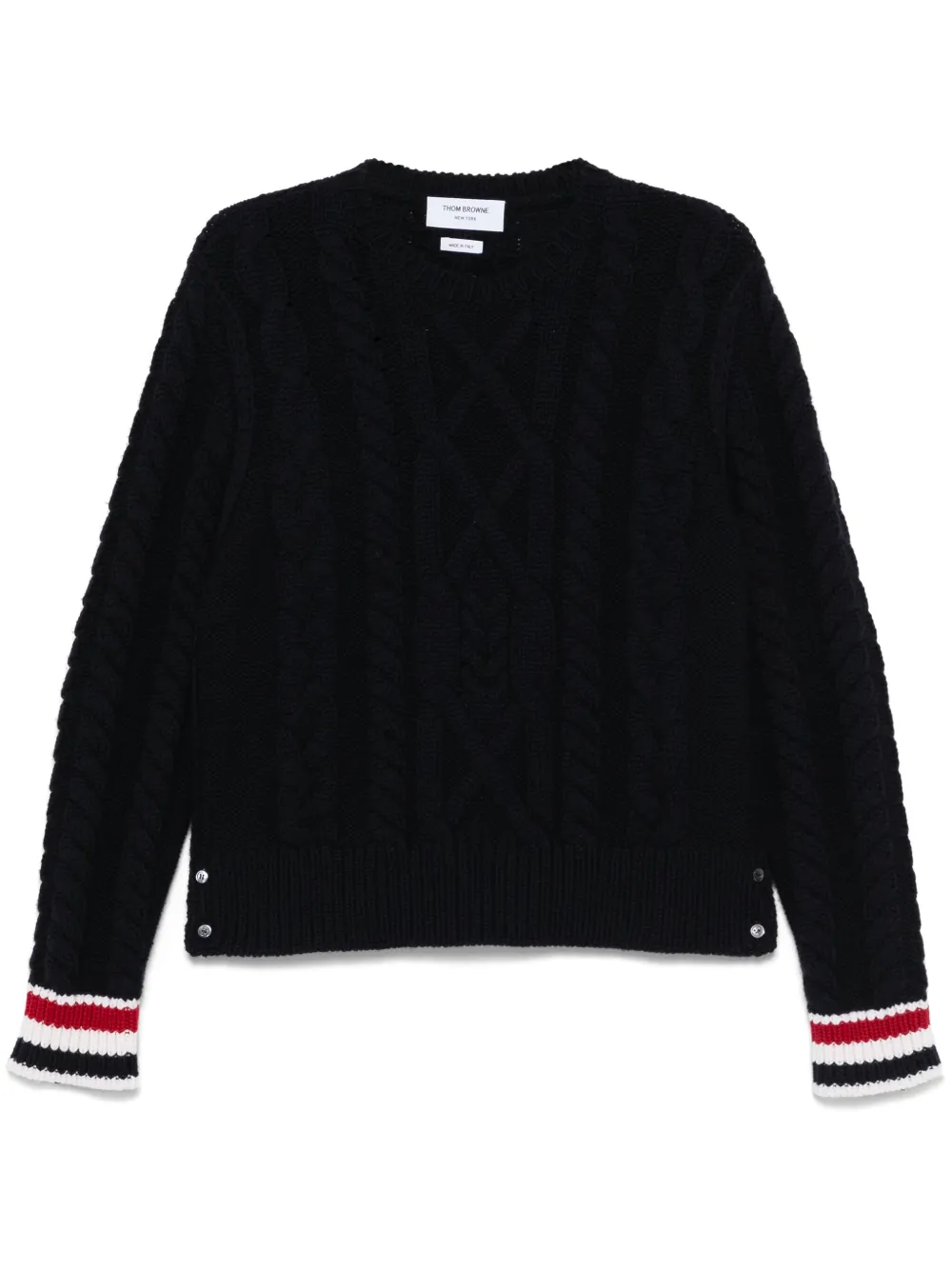 

Свитер фактурной вязки с полосками RWB THOM BROWNE, синий