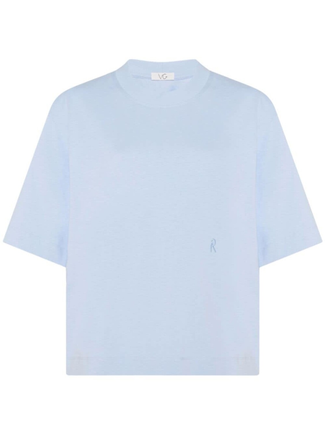 

Rosetta Getty футболка с вышитым логотипом из коллаборации с Violet Getty, синий