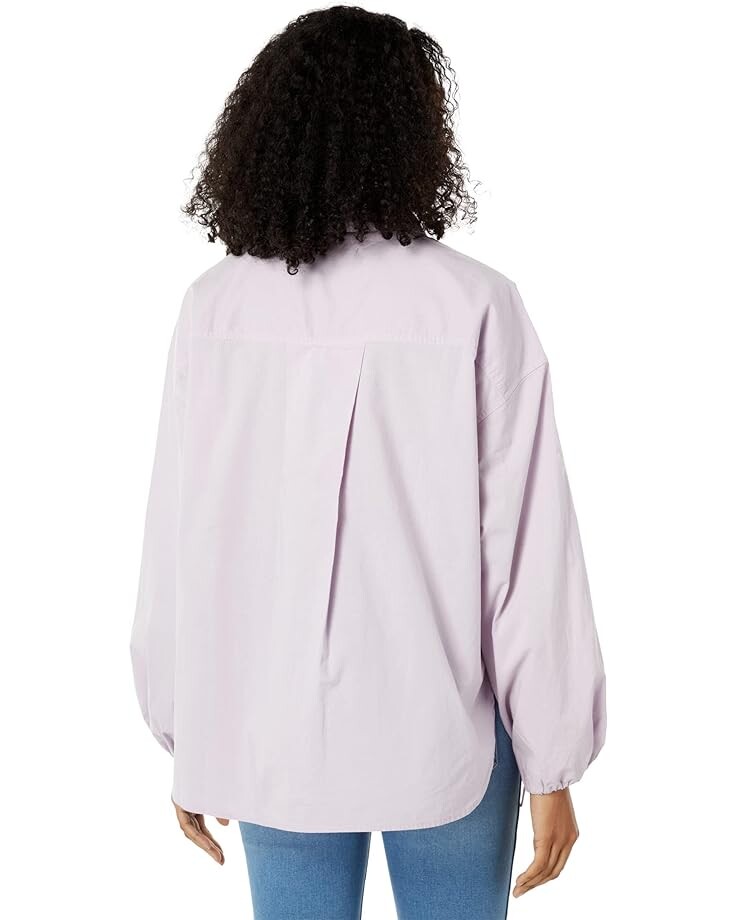 

Рубашка SUNDRY Woven Cotton Button-Down Shirt, цвет Lilac