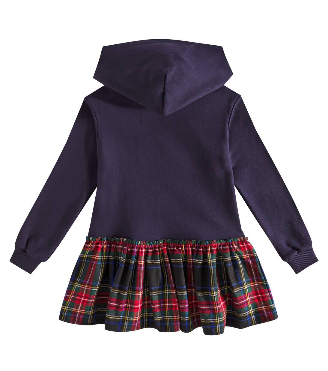 Платье из хлопковой смеси с цветочным рисунком Dolce&Gabbana Kids, цвет variante abbinata — фото 4