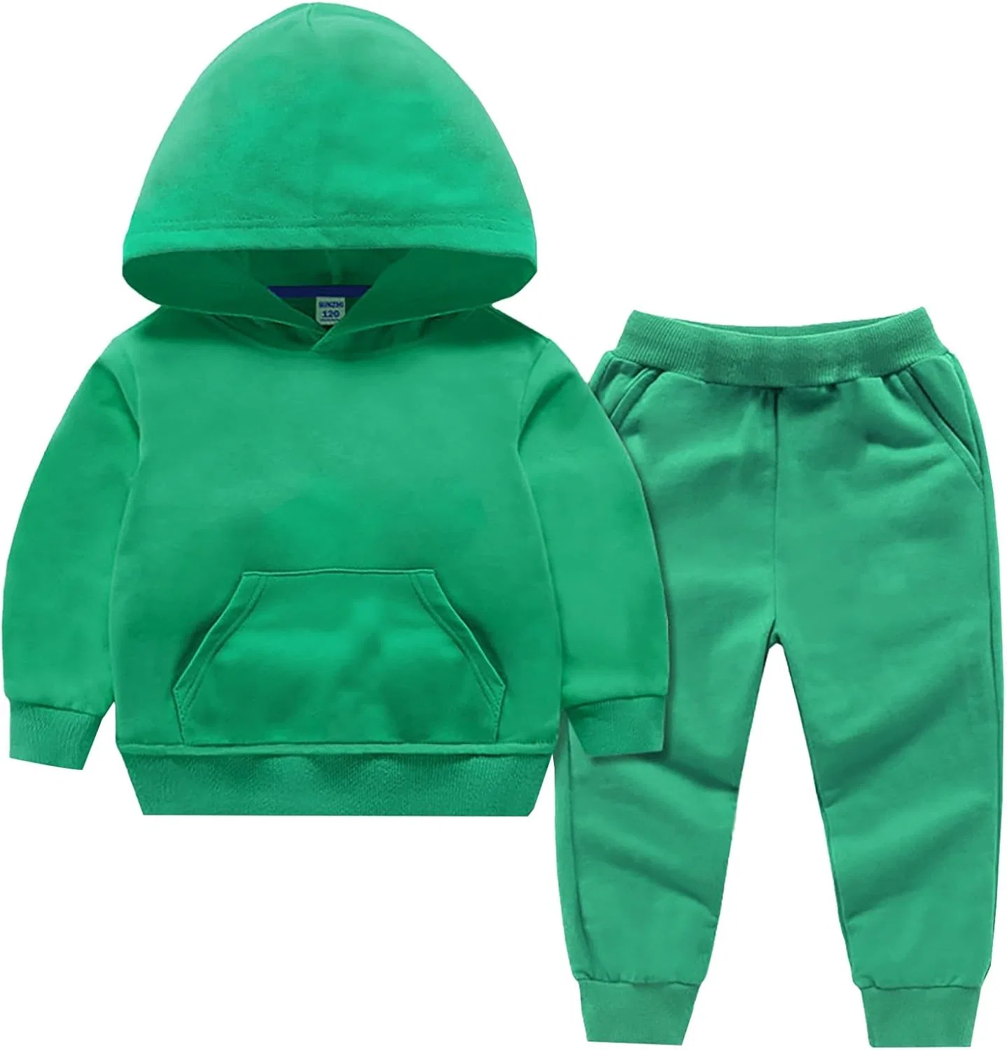Спортивный костюм для девочек, толстовка и штаны, бренд Generic, Green
