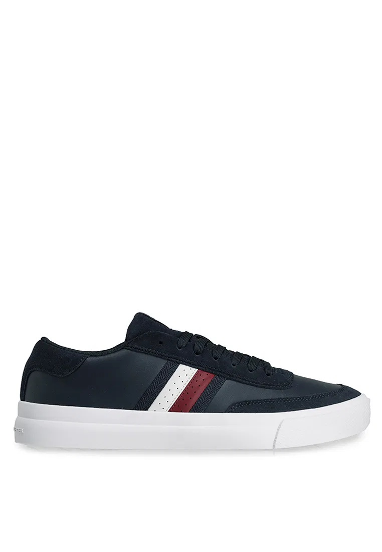 Кроссовки, полосатая кожа, Tommy Jeans Tommy Hilfiger, цвет Desert Sky