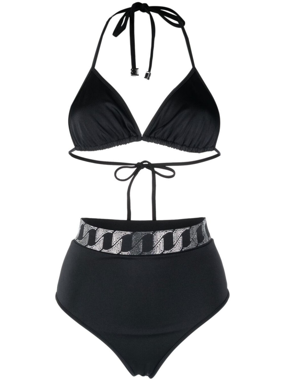 

Balmain бикини с пайетками, черный