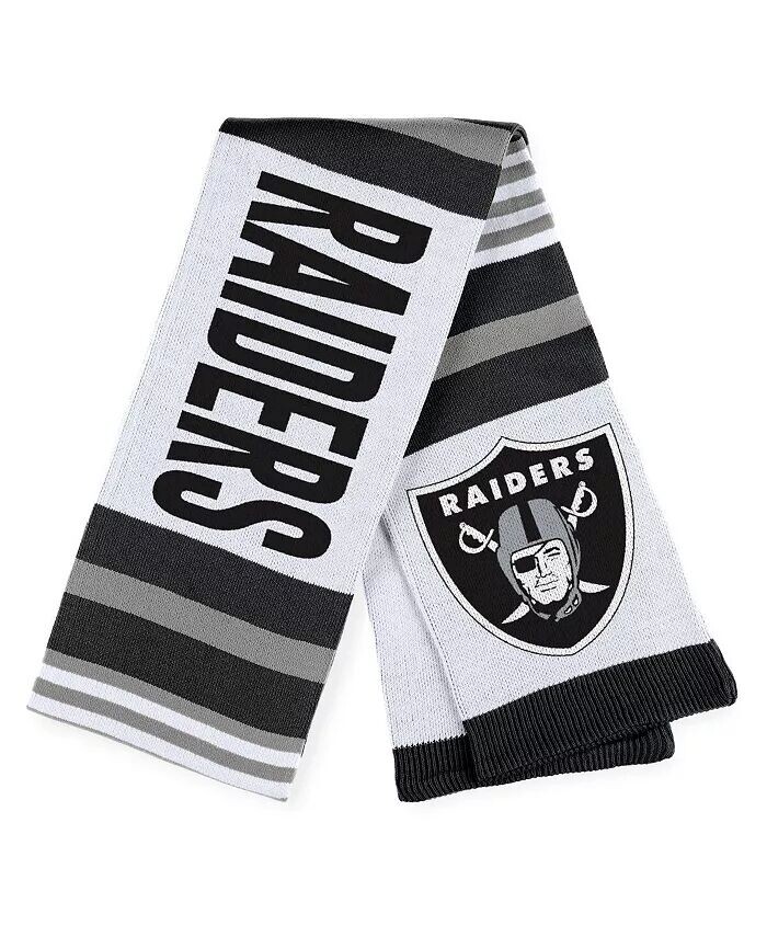 

Женский шарф Las Vegas Raiders из жаккарда в полоску WEAR by Erin Andrews