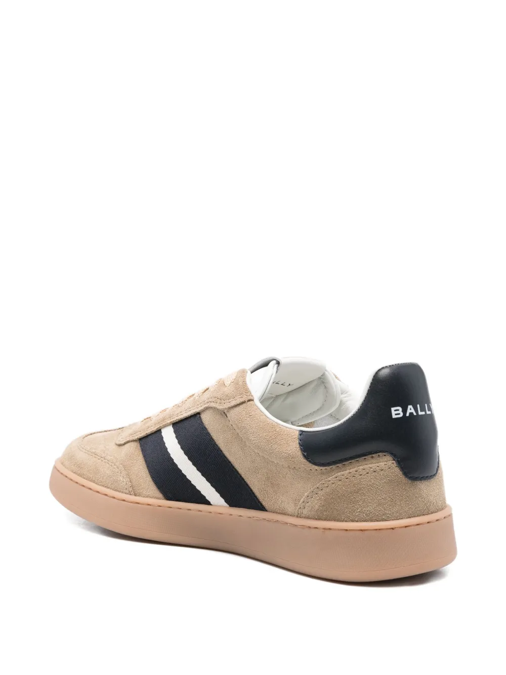 Замшевые низкие кеды Retro Crest Bally, коричневый — фото 3