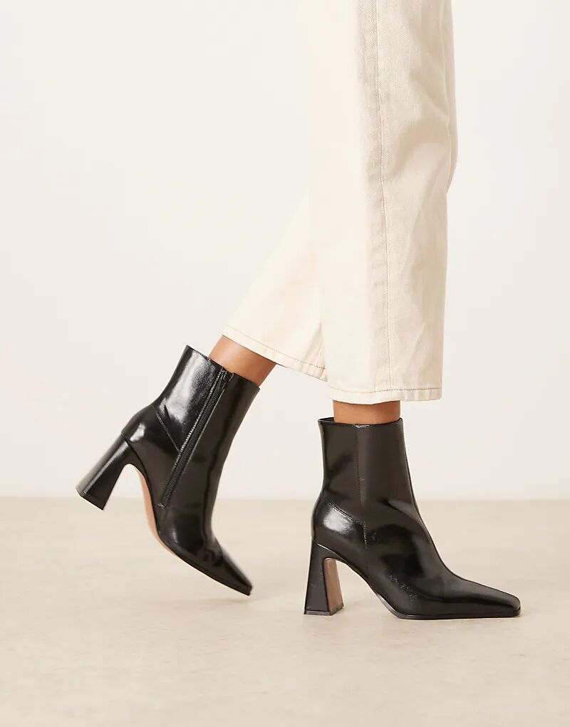 Ботильоны Elodie с широким носком и острым носком, черные, ASOS DESIGN