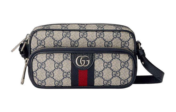 

Сумка через плечо Ophidia из холста с кожаной отделкой GUCCI