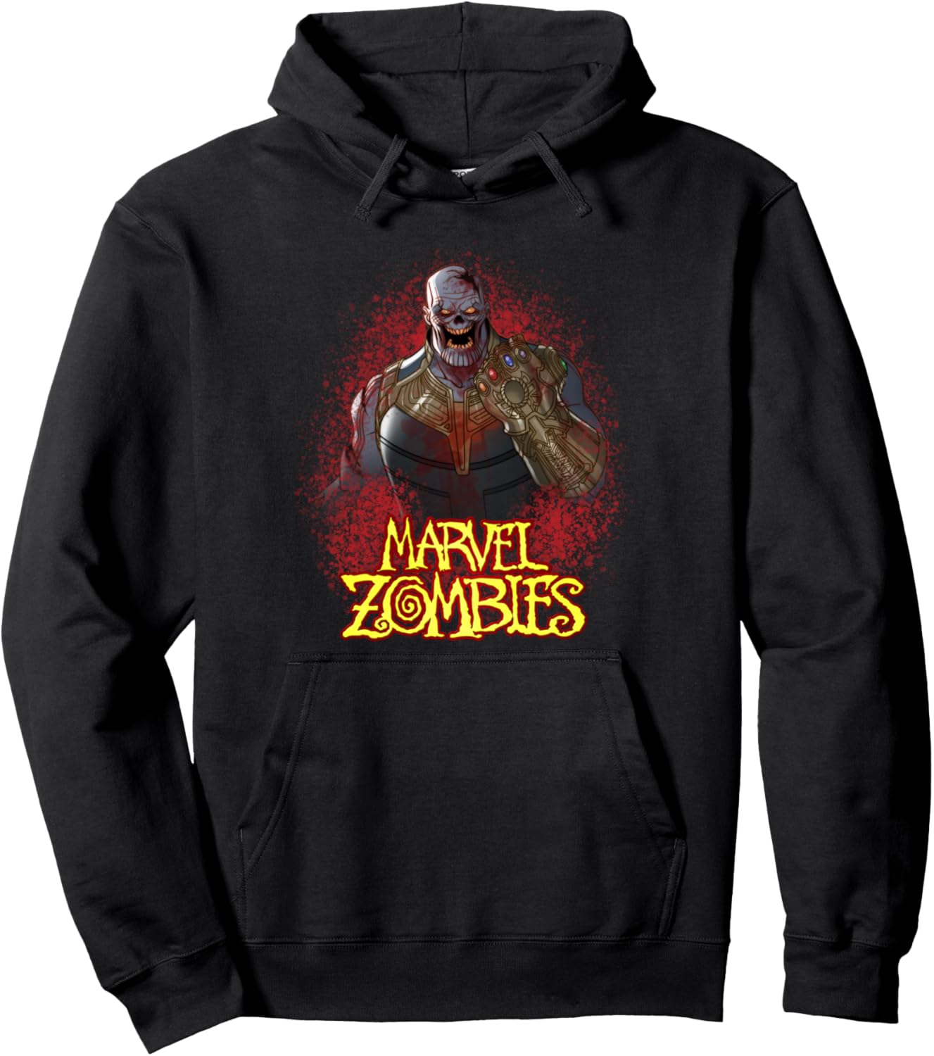 

Худи Marvel Animation Marvel Zombies Zombie Thanos Blood Splash, черный