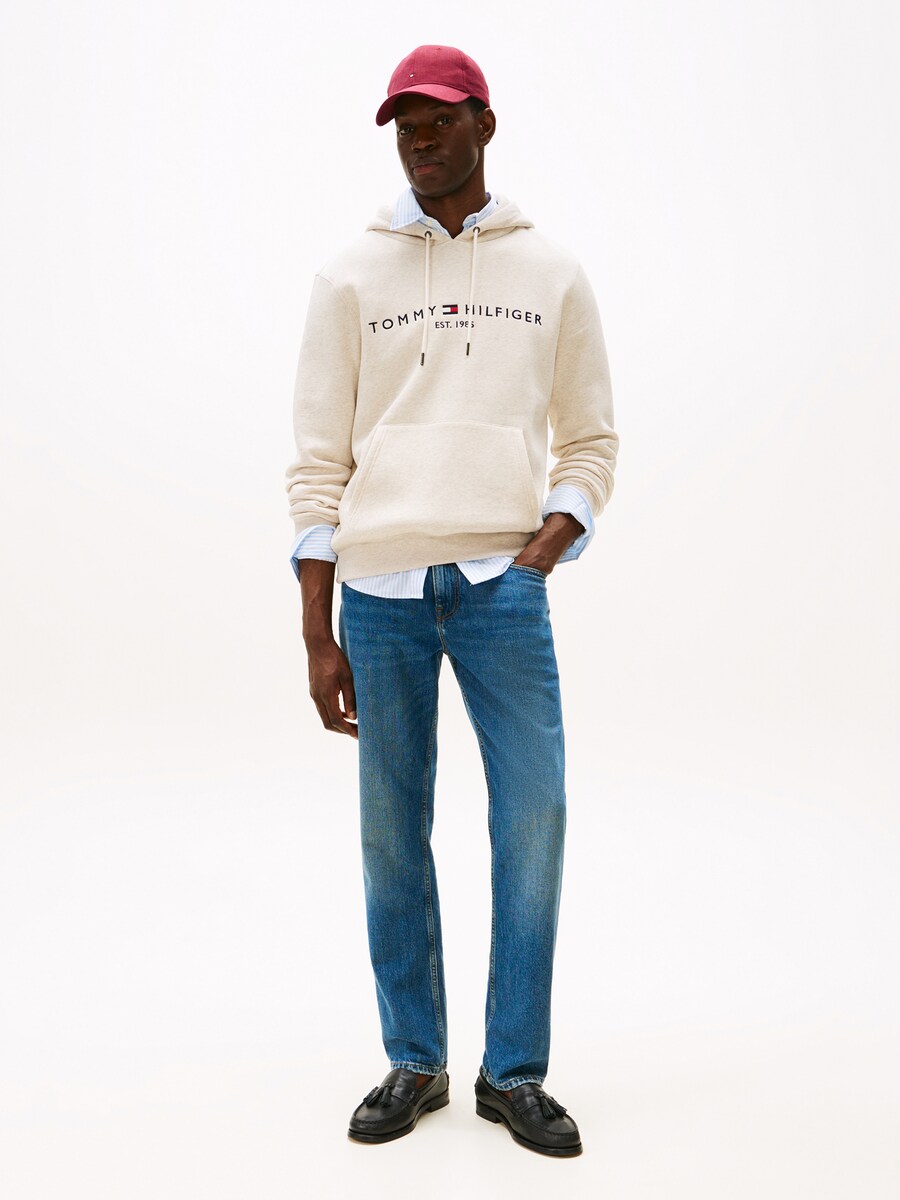 Толстовка обычного кроя TOMMY HILFIGER, Mottled White — фото 4