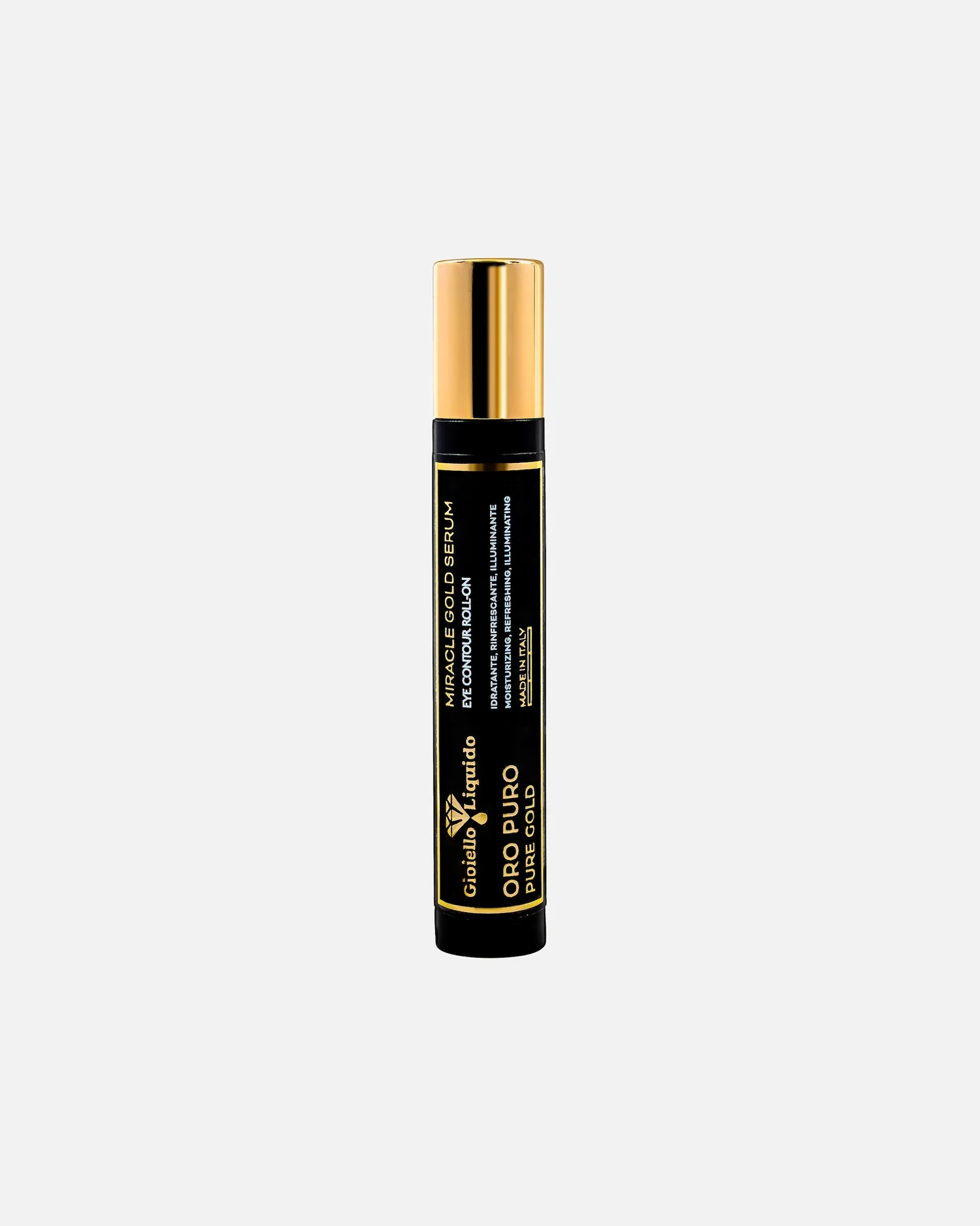 Роликовый аппликатор для глаз Miracle Gold Serum Eye Contour Roll-on “Чистое золото” Gioiello Liquido, 15 мл