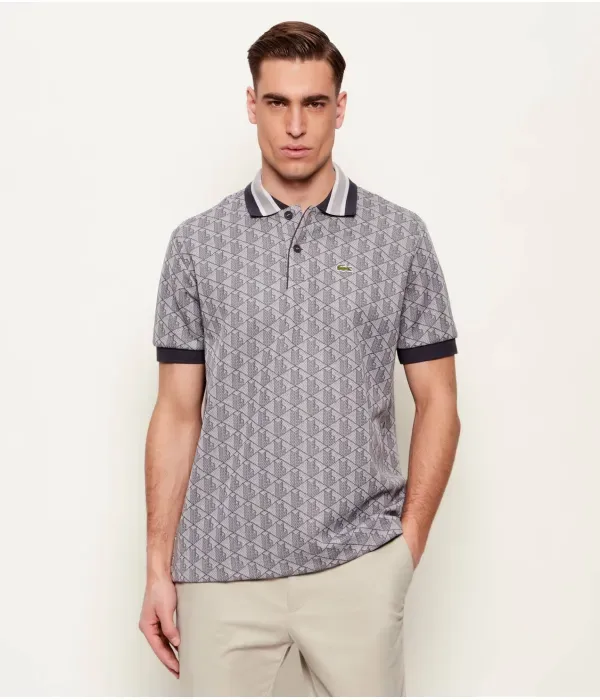 Полюс classic fit Lacoste, серый
