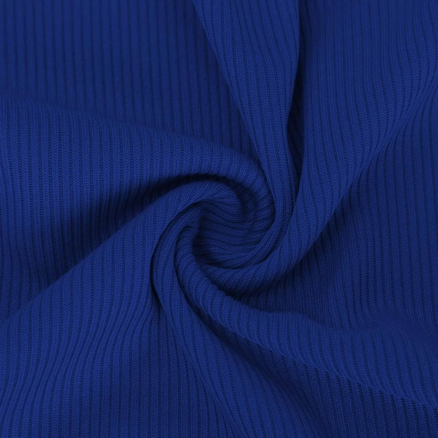 Женский топ-борцовка Ribbed Knit, облегающий, синий — фото 3