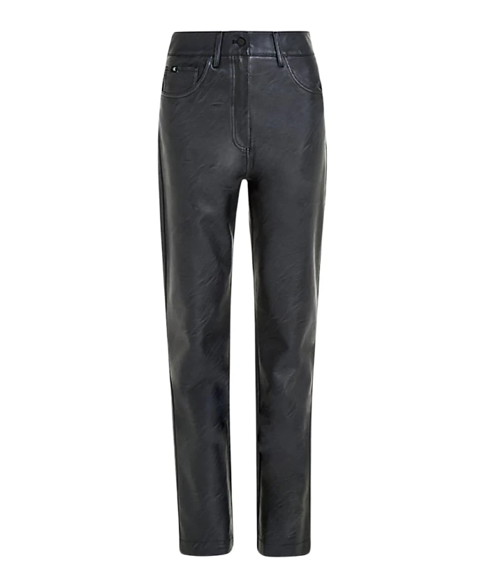 

Штаны из экокожи Calvin Klein Jeans, черный