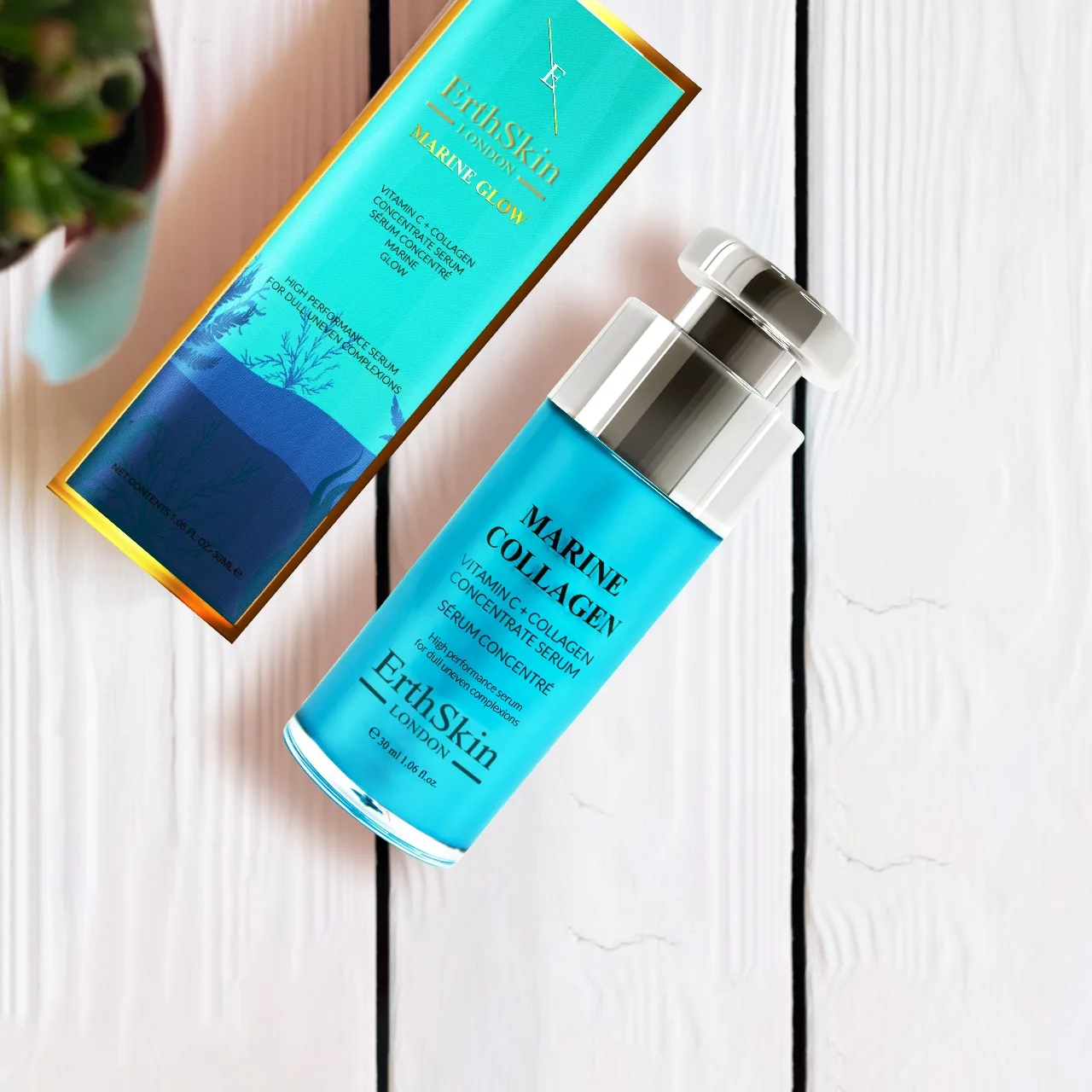 Сыворотка ErthSkin London — Коллагеновая Marine Glow с витамином С + концентрат коллагеновой сыворотки, 30 мл — фото 3