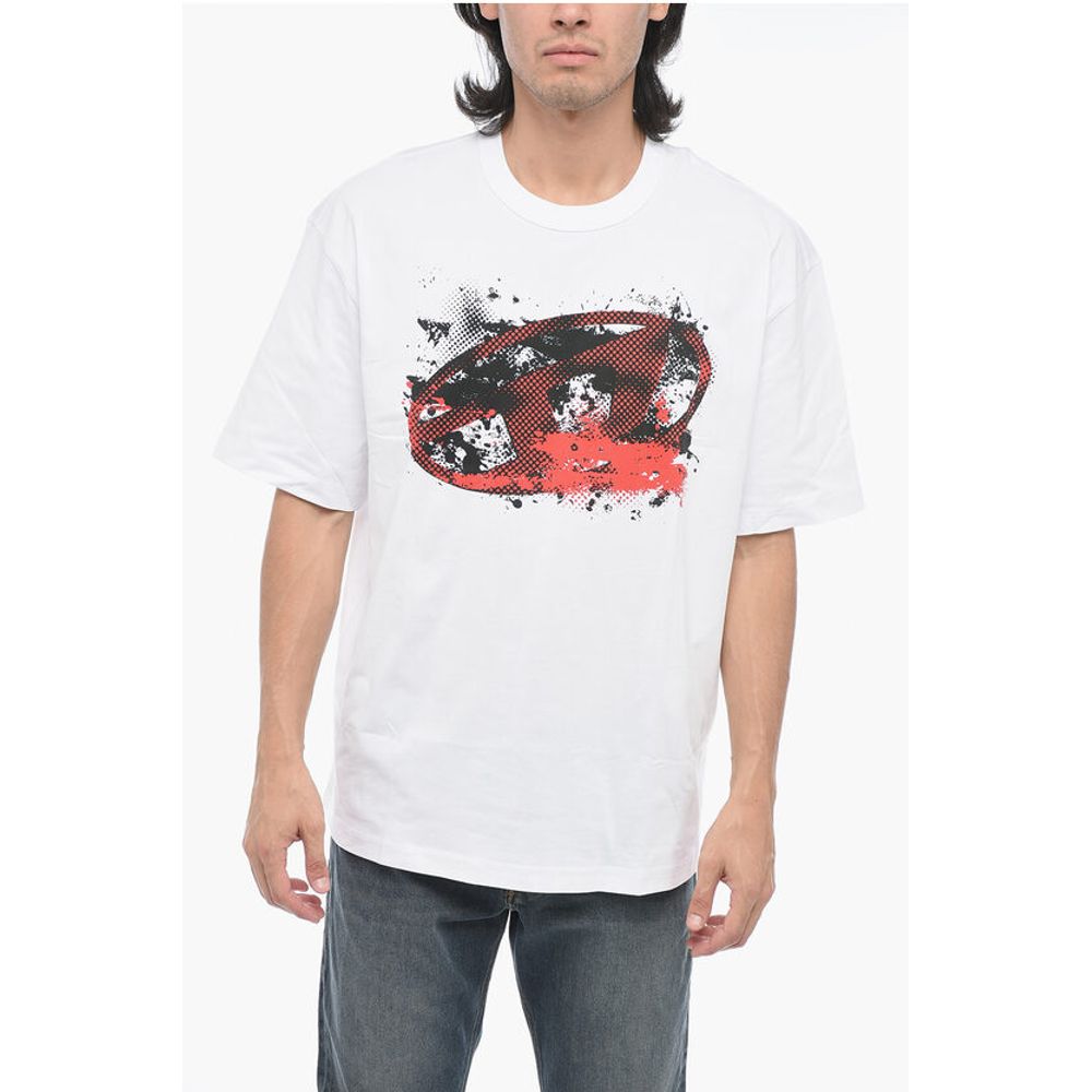 

Футболка с круглым вырезом T-WASH-L17 с принтом Diesel, White