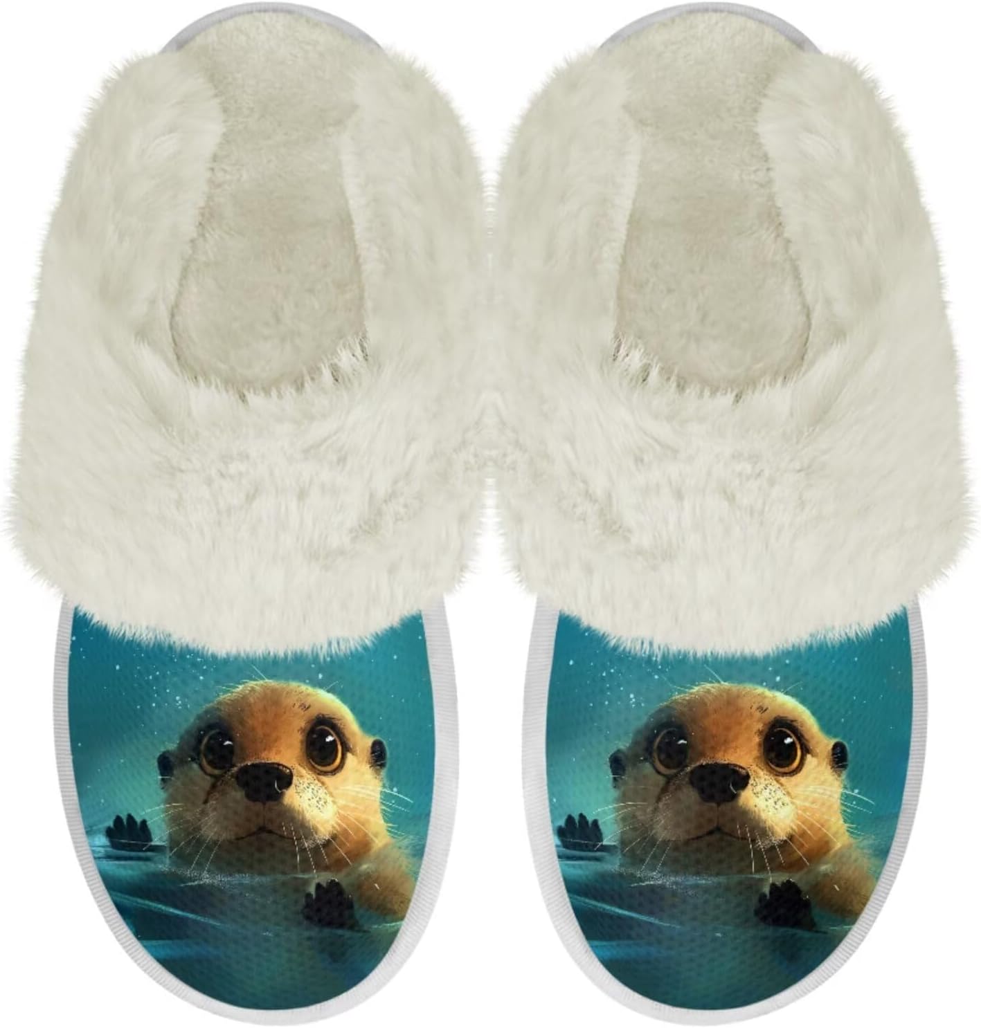 

Женские и мужские тапочки для дома, уютные пушистые тапочки с мемори-фоамом, повседневные домашние тапочки на мягкой подошве Chririnla, Otter