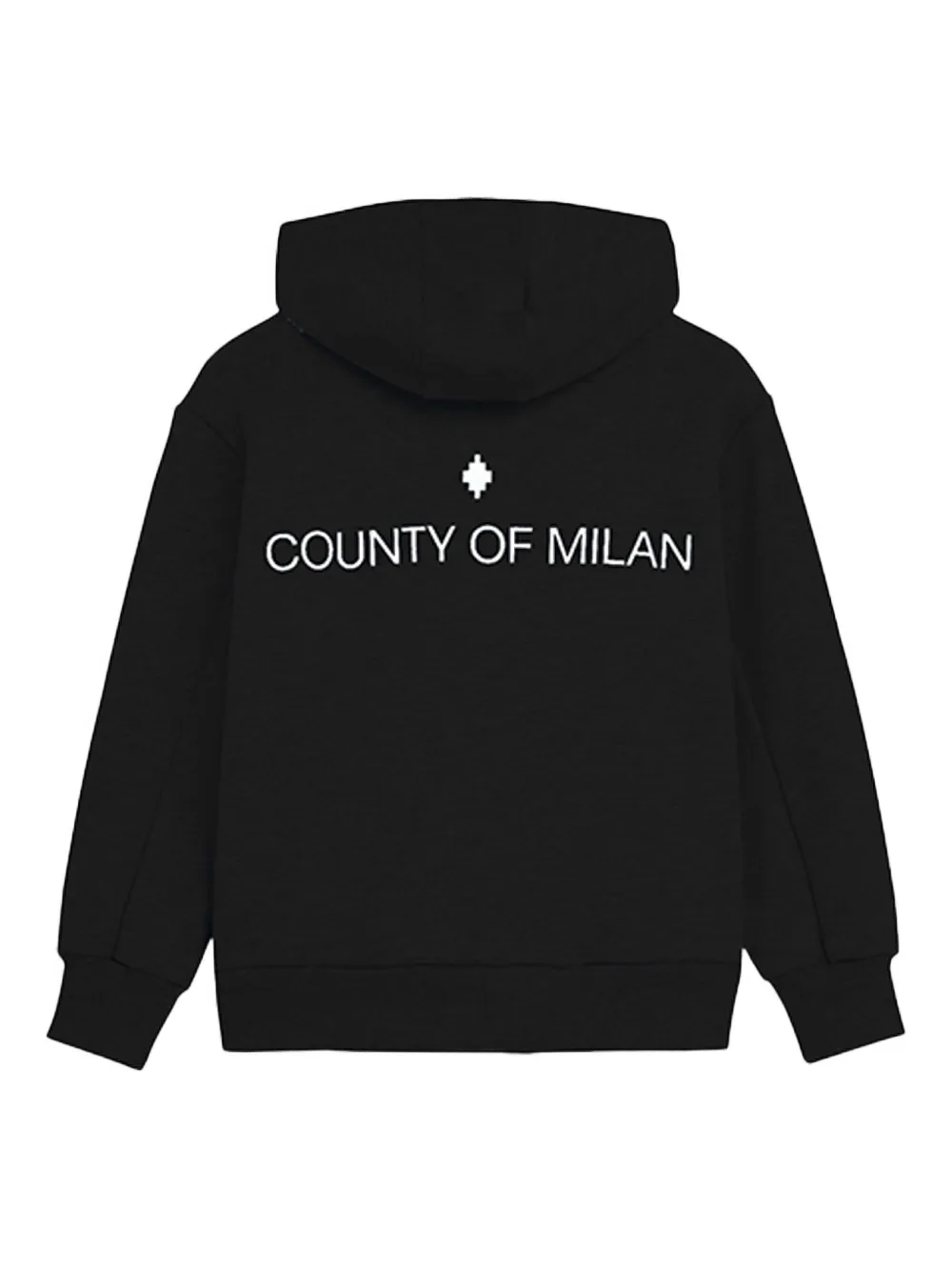 Худи на молнии с логотипом County Of Milan Kids, черный — фото 2