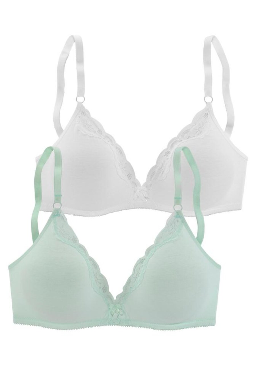 

Бюстгальтер-футболка PETITE FLEUR, цвет Mint/White