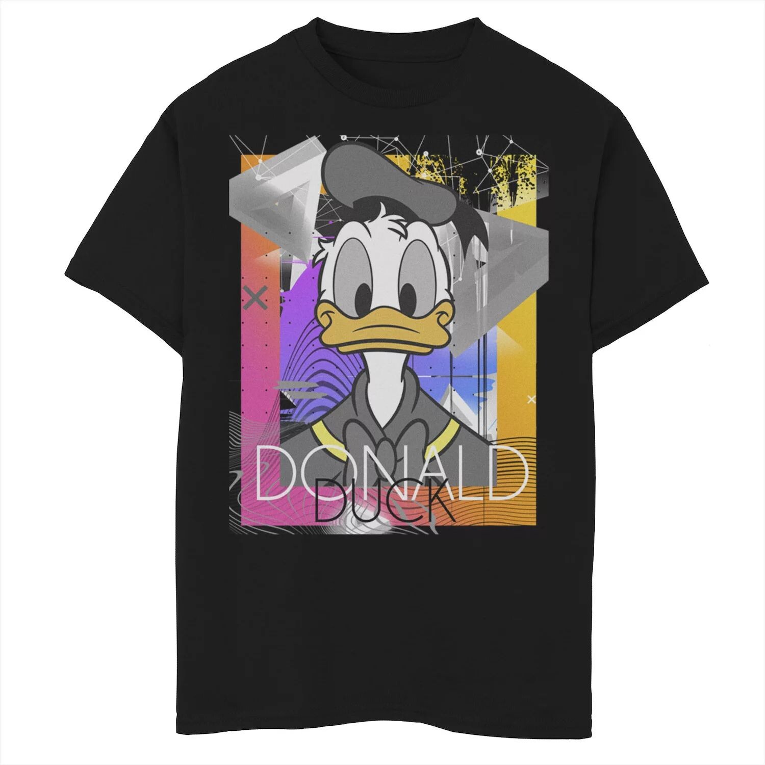 

Футболка с абстрактным фоном и портретом лица Диснея для мальчиков 8–20 лет Licensed Character