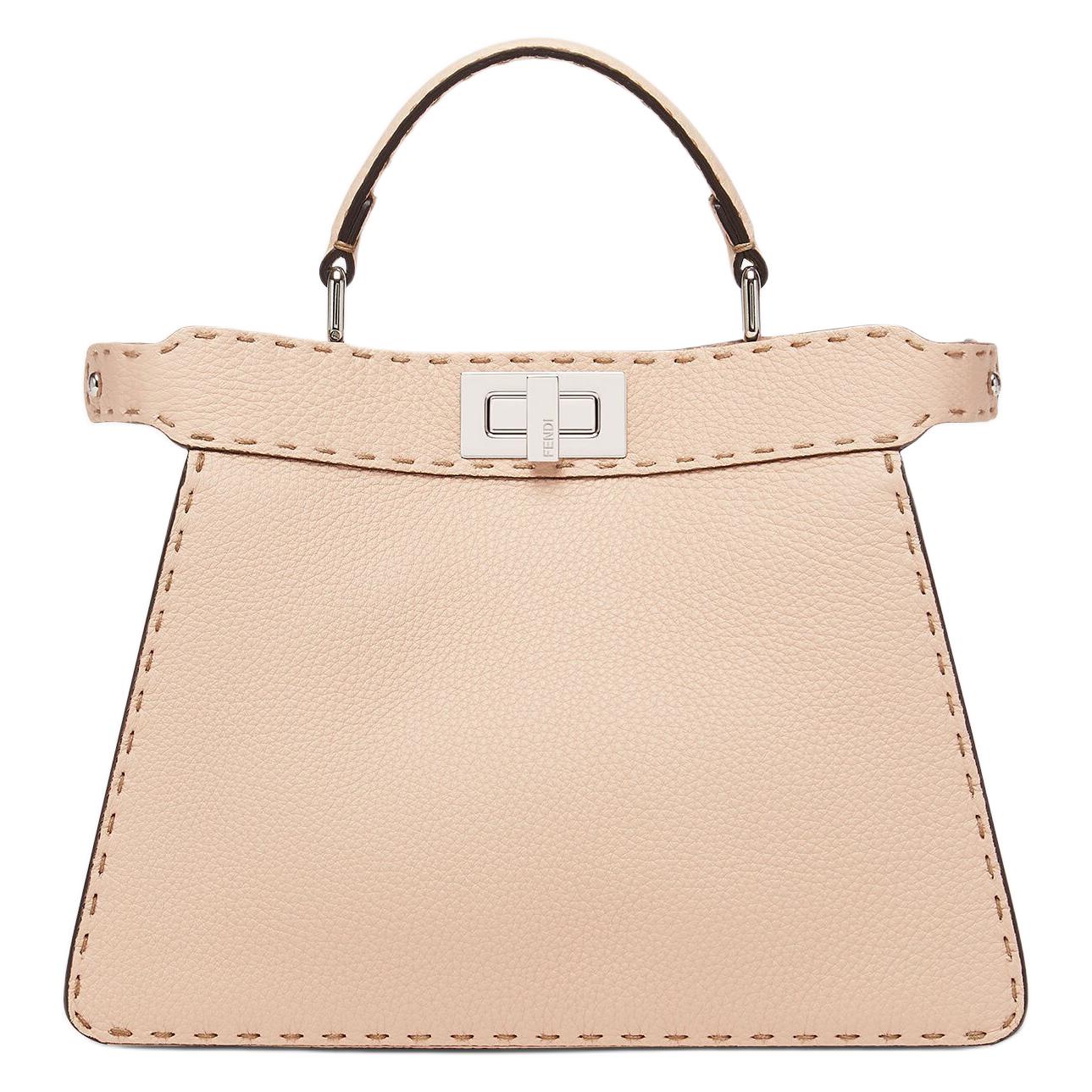 

FENDI Кожаная сумка Peekaboo ISeeU через плечо, кроссбоди, маленькая женская сумка Pink